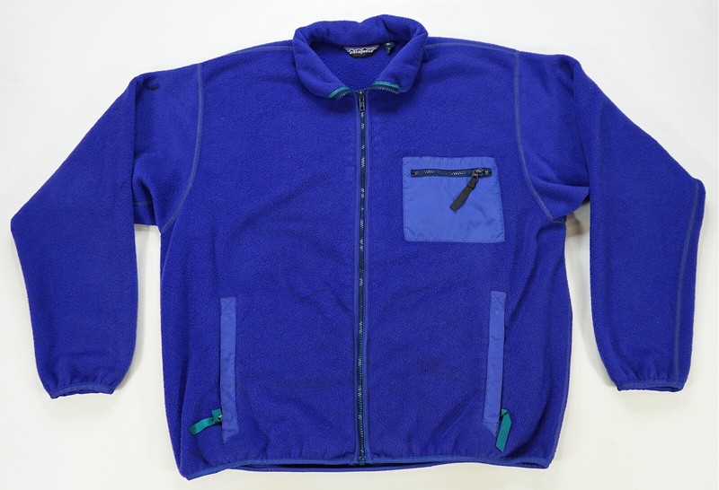 Rare Vintage PATAGONIA 3 Pocket Chest Full Zip Jacket 90s Made In