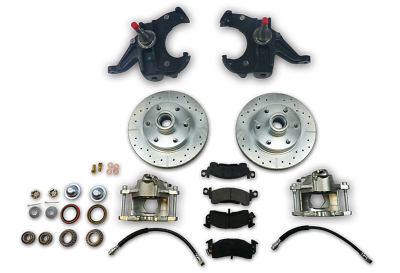 Chevrolet GMC Chevy c10 truck disc brake conversion 6 lug Stock height spindles 