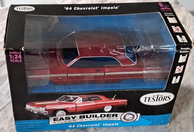 NEW Testors 1964 Chevrolet Impala 1:24 Easy Builder Metal Body Model Kit Chev