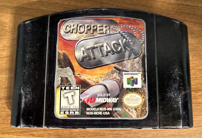 Chopper Attack (Nintendo 64, 1998) Cart Only n64. Free Shipping.