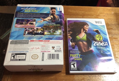 Zumba Fitness 2 (Nintendo Wii, 2011) with Belt - The Biggest Loser - Fitness Ult
