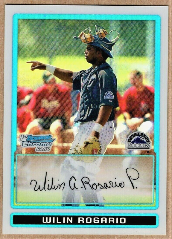 Wilin Rosario - 2009 Bowman Chrome Prospects RÃ©Fracteur Rc /599