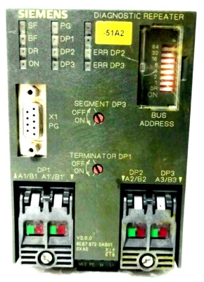 Siemens 6ES7972-0AB01-0XA0 Simatic S7 Diagnostic Repeater for PROFIBUS DP