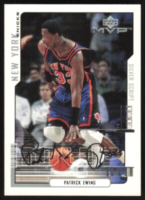 2015-16 Upper Deck MVP Silver Signatures Patrick Ewing #113 New York Knicks