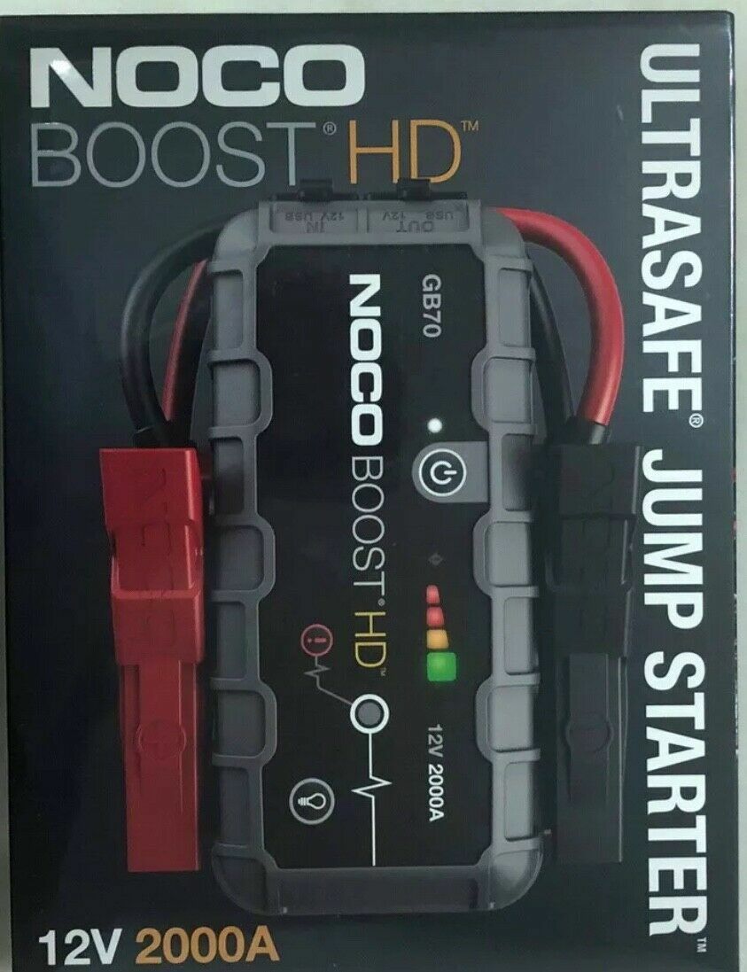 Genuine NOCO GB70 Boost HD 2000A Lithium Jump Starter