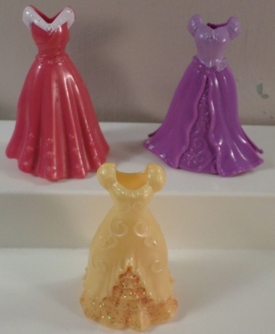 Mattel Disney Princess Polly Pocket Magic Clip Dolls~Snow White~Ariel~Belle