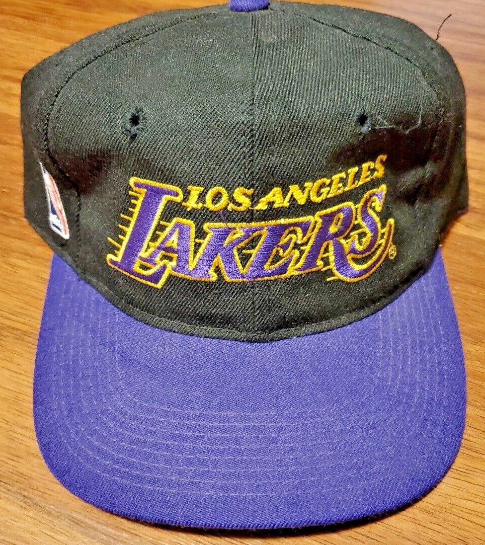 Los Angeles Lakers Vintage cap 幻 90s VINTAGE Los Angeles Lakers Hat Cap Snap Back Purple NBA