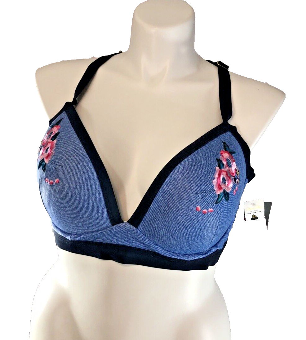 トップス Mamilyn Marilyn Monroe Size 3X Denim Blue soft Underwire Swimwear
