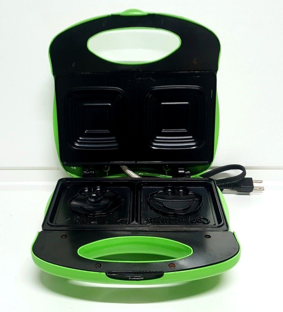 Sesame Street Elmo & Cookie Monster Electric Sandwich, Waffle Maker