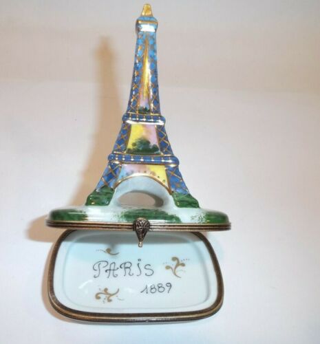 Peint Main Limoges Trinket- Eiffel Tower Limited Edition   