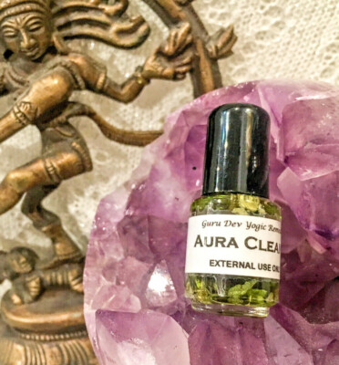 AURA CLEANSE Hand Blended Oil -Guru Dev Yogic Remedies-SNR, Sat Nam Rasayan