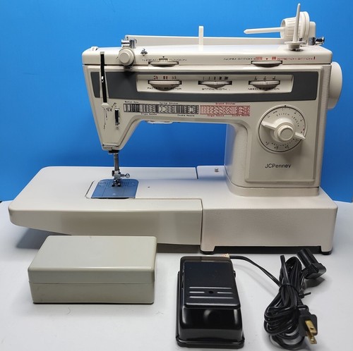 Vintage JC Penny Electric Sewing Machine With Hard Case