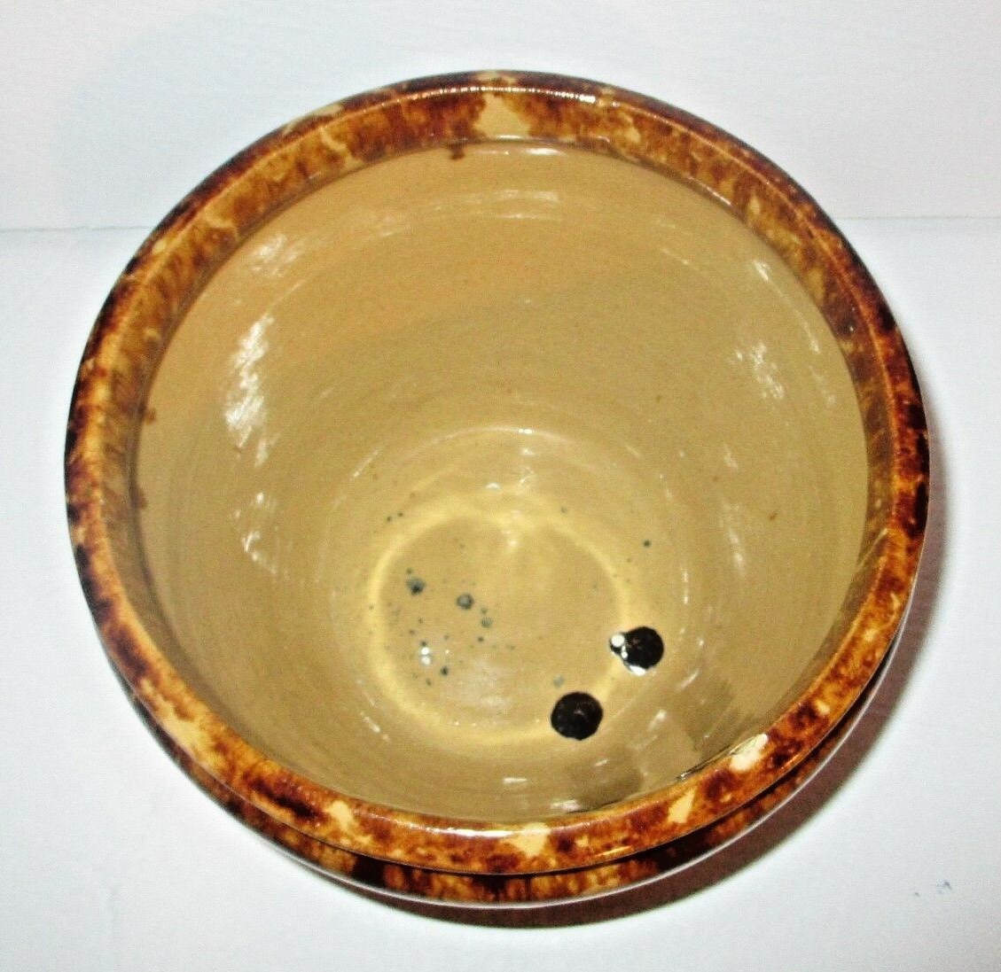 RARE Antique Bennington Pottery Planter Large Flower Pot Rockingham Glaze Urn