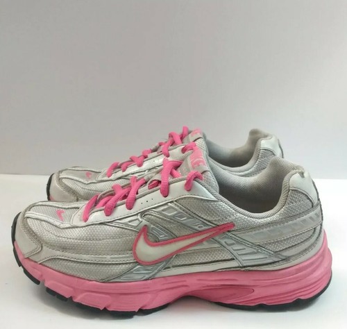 Nike Womens White Hot Pink Initiator Running Athletic Shoes 394053 106 Size 7 eBay