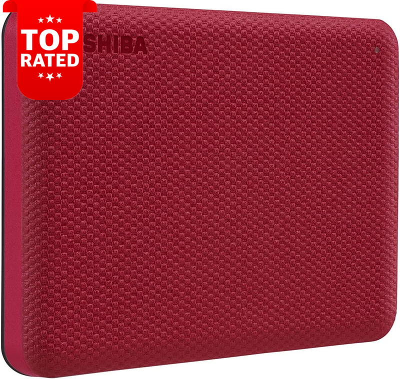 Canvio Advance V10 1TB USB 3.0 Portable External Hard Drive Red Color