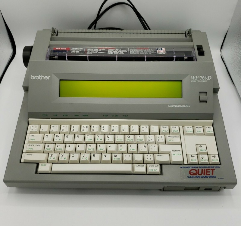 1991 Brother WP760D on the Typewriter Database