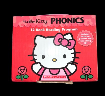 Hello Kitty Phonics 12 Paperback Book Set Reading Program * Books Only, No CD *