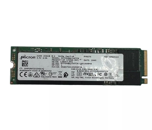 ②-W748-Micron NVMe 256GB SSD 4点 HP - Micron NVMe 256GB SSD - M.2 2280 Gen3 x4 Solid State