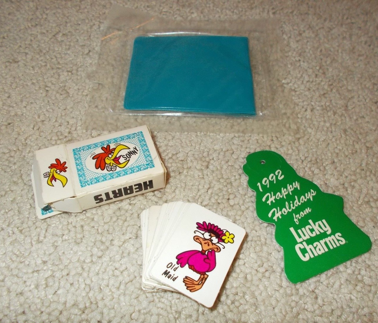 Vtg General Mills Cereal Premium Lot Trix Silly Rabbit FLICKER Wallet Sonny Luck