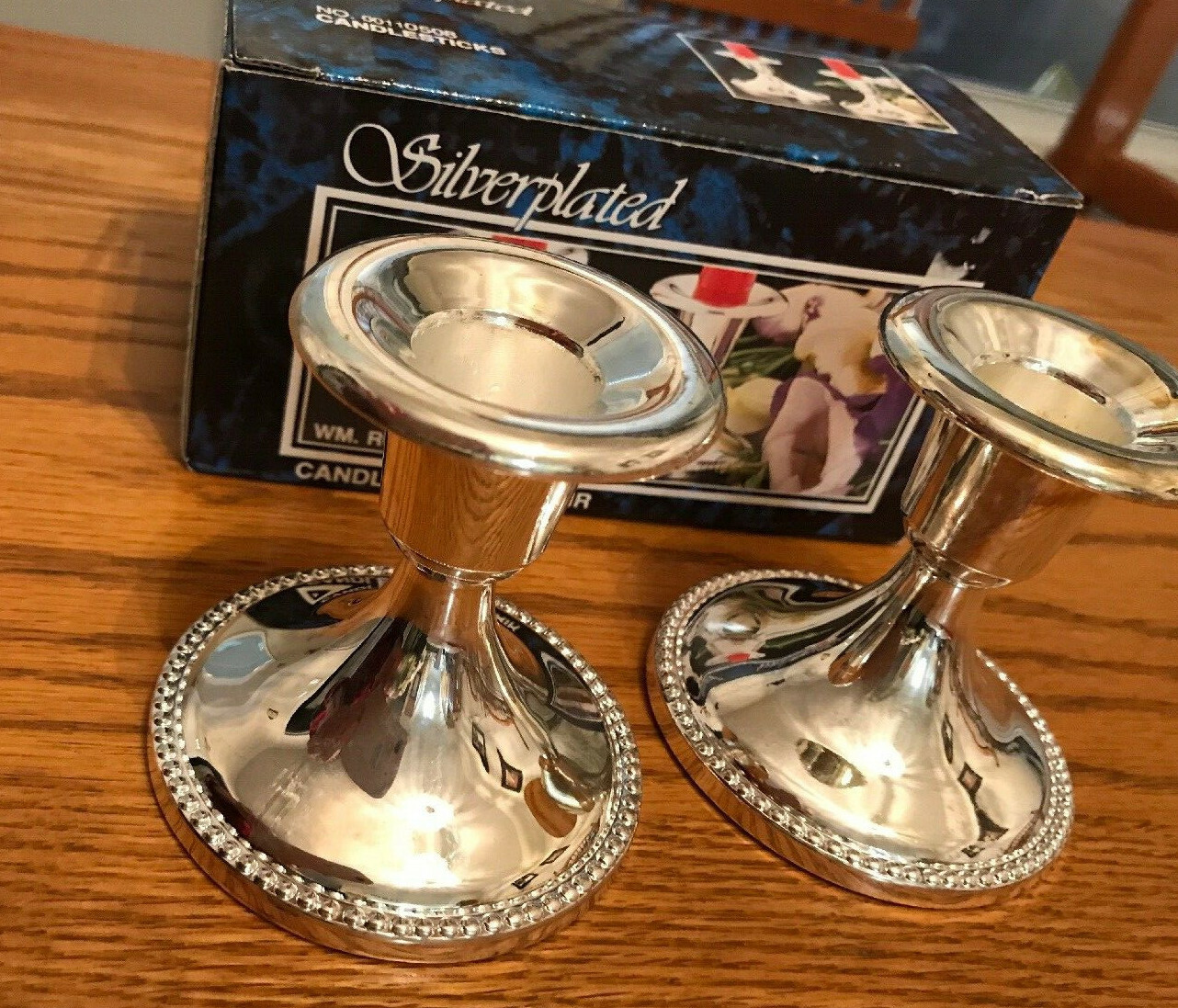 Wm. Roger and Son Silverplated Candlesticks-3