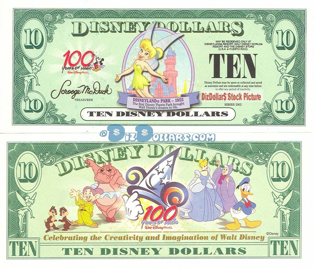 Disney Dollars 10ダラー ミニーマウス　2005年 Disney Dollars 10ダラー ミニーマウス 2005年 ディズニーダラー