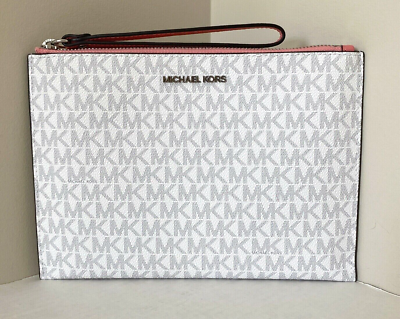 Michael kors xl zip clutch deals