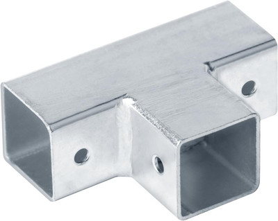 8 PCS 3 Way T Shape Square Tube Connector for 1 Inch(25.4Mm) OD, Carbon Steel Sq