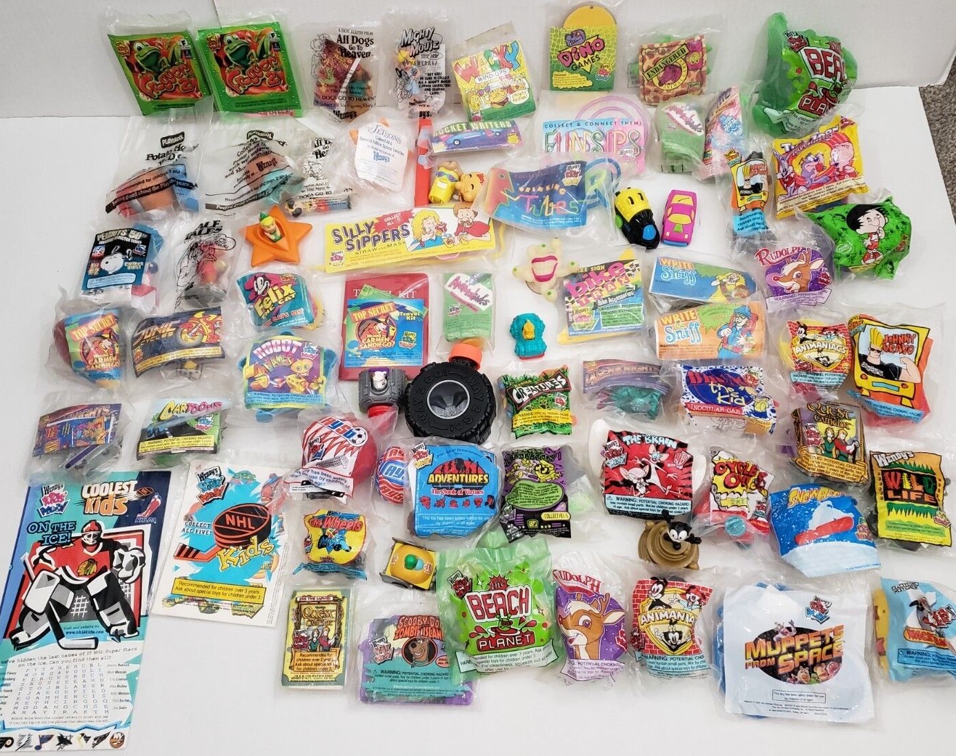 コンプ品　ウェンディーズ　Wendy's ミールトイ　8種　ビンテージ 80s Vintage Wendy's Advertsing Meal Toys Alien Mix-Ups PVC