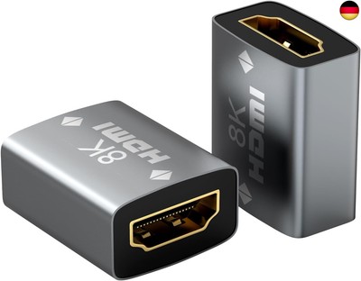 VGGGRD 8K HDMI Adapter [2 Pcs], HDMI Verbinder 2.1 Buchse auf Buchse,