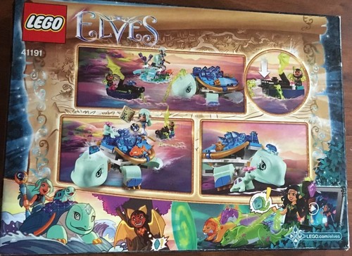 RARE Lego Elves Naida & the Water Turtle Ambush 41191 Building Set 205 Pieces