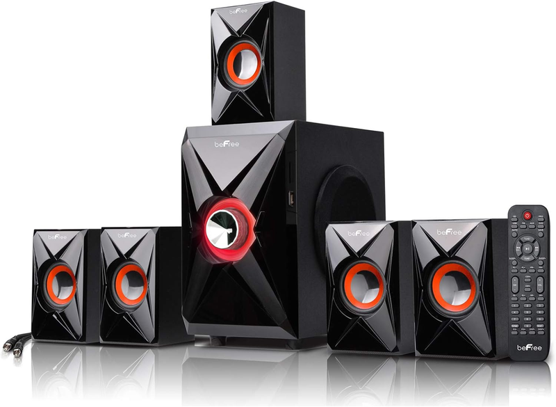 5.1 Channel Bluetooth Surround Sound Speaker System in Orang