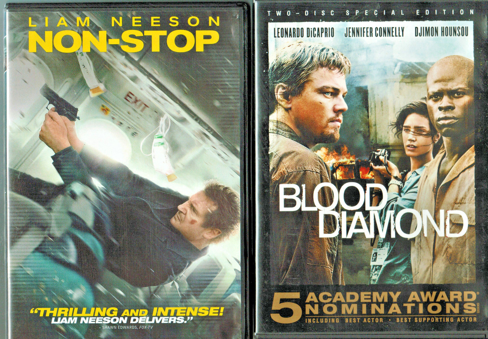 Non-Stop, Blood Diamond, The Aviator & Once Upon a Time in