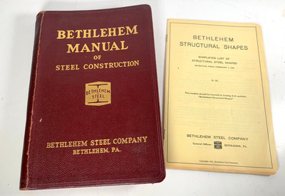 VTG 1934 BETHLEHEM MANUAL OF STEEL CONSTRUCTION STRUCTURAL SHAPES BUILDINGS