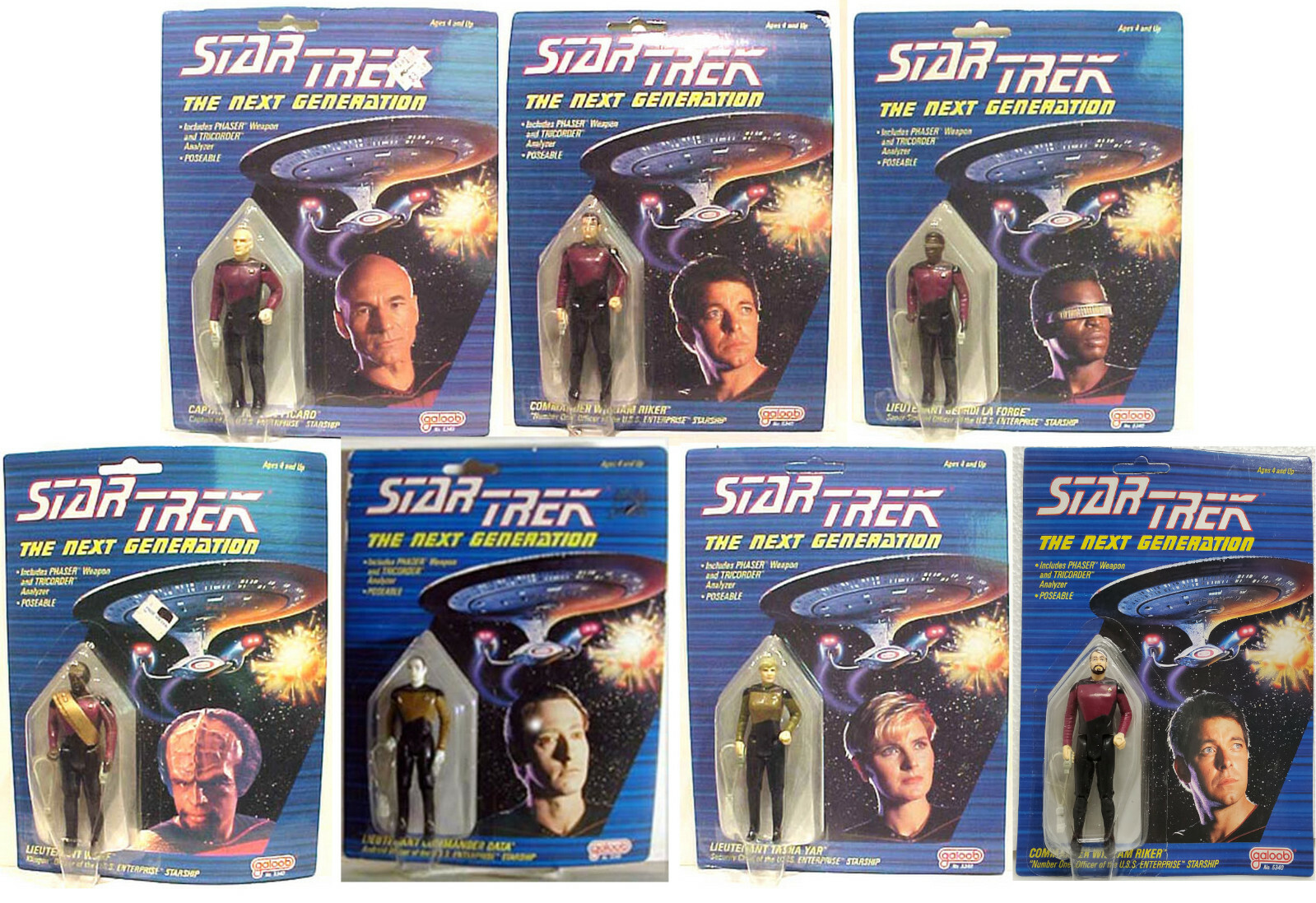 88' 初期スタートレック フィギュア ガルーブ galoob TNG ライカー 88' 初期スタートレック フィギュア ガルーブ galoob TNG