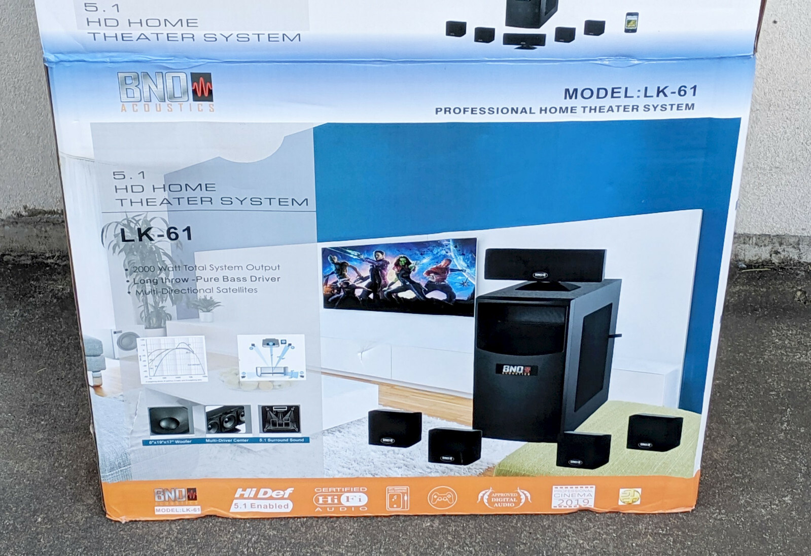New Open Box - BNO Acoustics LK-61 Home Theater System 5.1