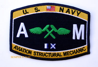 Aviation Structural Mate AM RATING HAT PATCH US NAVY USS PIN UP ENLISTED VETERAN