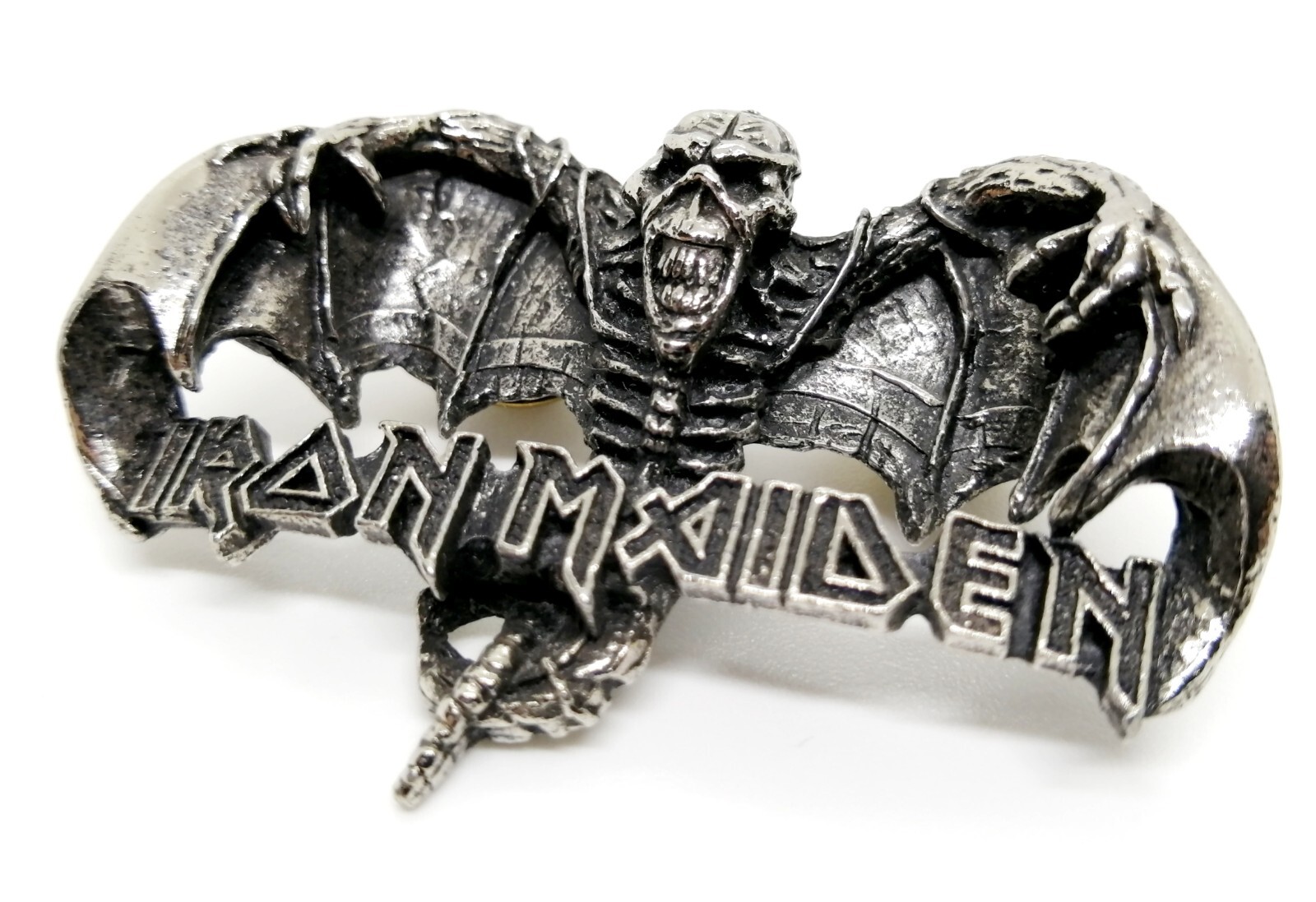 アイアンメイデン メタル ピンバッジ 1992 Iron Maiden Metal
