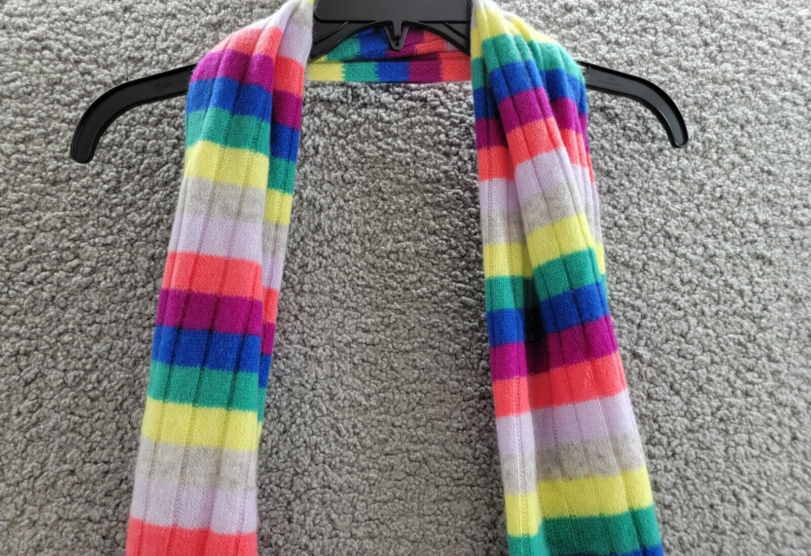 Charter Club Cashmere Stripe Muffler Scarf Women's One Size Multicolored - Picture 11 of 14