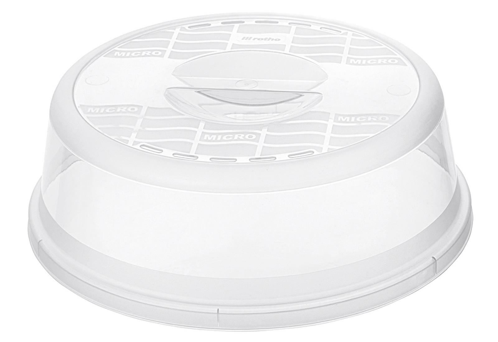 Rotho Mikrowellen Abdeckhaube Basic groß Transparent Mikrowelle Abdeckung Schutz