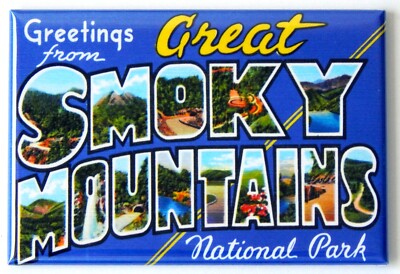 Greetings from Great Smoky Mountains Tennessee FRIDGE MAGNET ''style C''