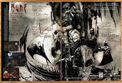 Rune Human Heads Studios - 2 Page Video Game Print Ad Poster Promo Art 2000