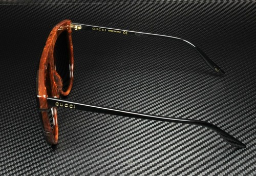Pre-owned Gucci Gg0732s 001 Aviator Black Grey Women's Sunglasses 61 Mm In Gray
