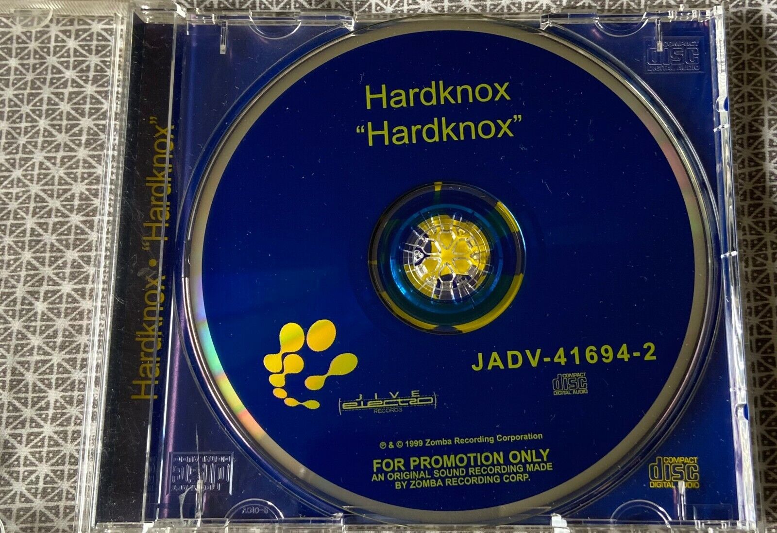 Hardknox s.t. CD 1999 Jive Electro (USA) promo advance JADV Hardknox s.t. CD 1999 Jive Electro (USA) promo advance JADV