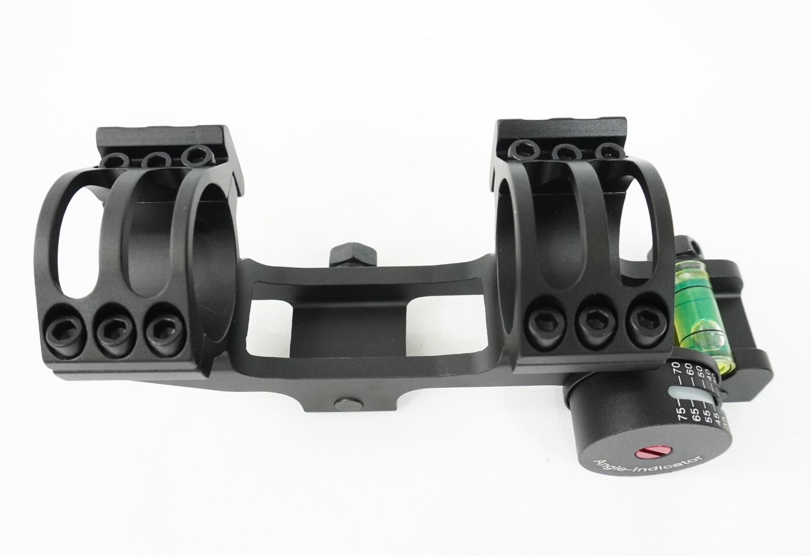 Cantilever Rifle Scope Mount 30 & 25mm 1" Rings BUBBLE LEVEL Picatinny Base