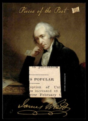 2024 Pieces of the Past James Watt Authentic Document Relic CC 22 B