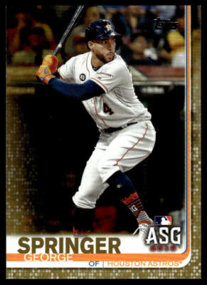 2019 Topps Update George Springer #US92 All-Star Gold #'d /2019 Astros