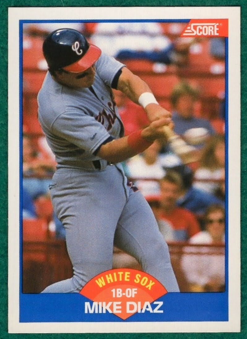 Mike Diaz - 1989 Score #603 - Chicago White Sox Baseball