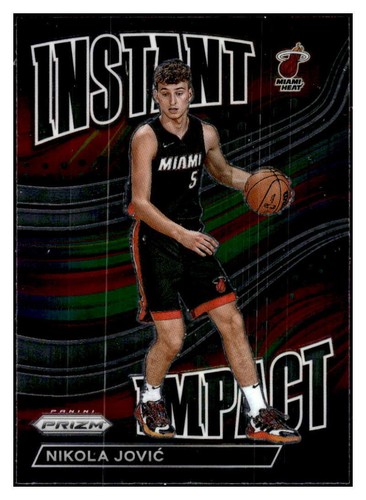 Nikola Jović RC auto silver prizm 2022-23 Panini Prizm Auto Silver PRIZM #RSI-NJV Nikola Jovic