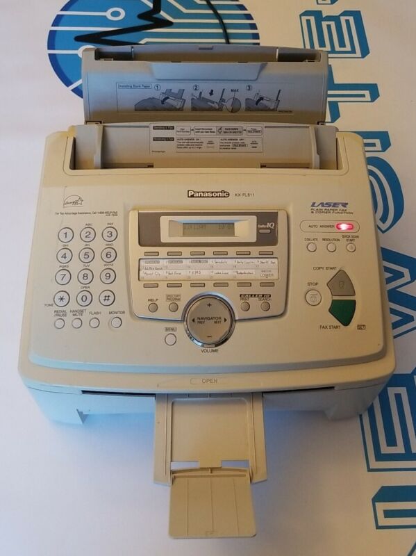 Damaged Panasonic Kx-fl511 Laser Fax Copier As-is For Parts Or Repair