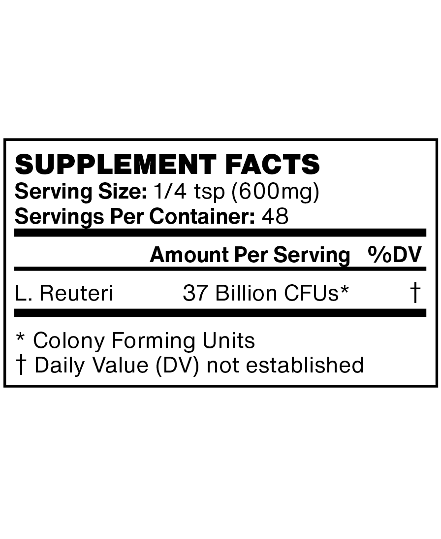 Lactobacillus Reuteri Probiotic Powder 75 Billion cfu's 30 Gram 
